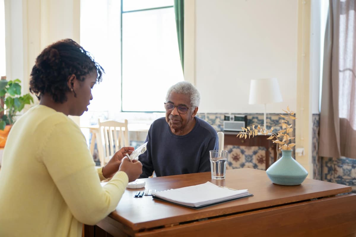 Professional caregiver providing respite care companionship in Connecticut